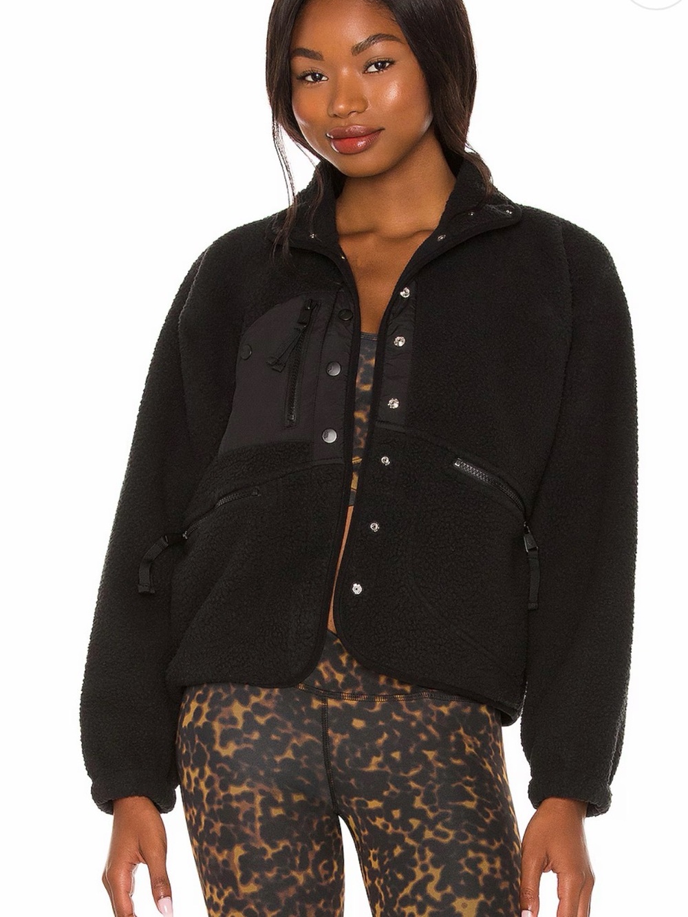 Free People Hit The Slopes Jacket Fleece